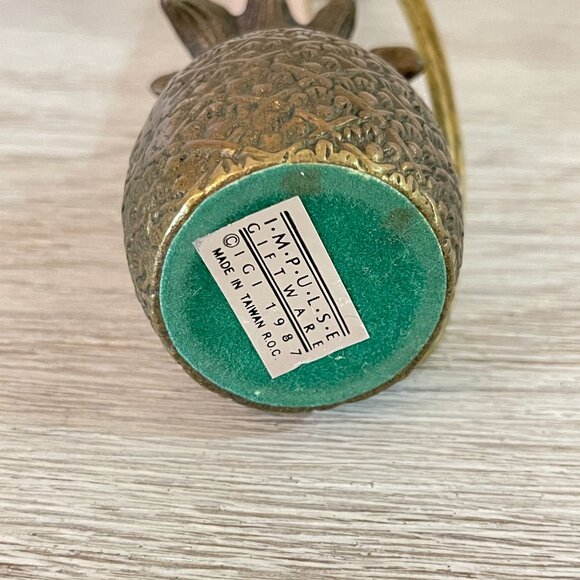 Vintage Brass Pineapple Candlestick Light Lamp Impulse Giftware - Picture 7 of 7